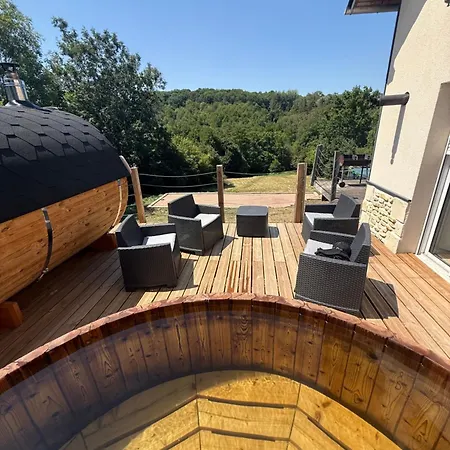 Vila Maison En Pleine Nature Vue Exceptionnelle Avec Sauna Et Bain Nordique Le Mesnil-Simon (Calvados)